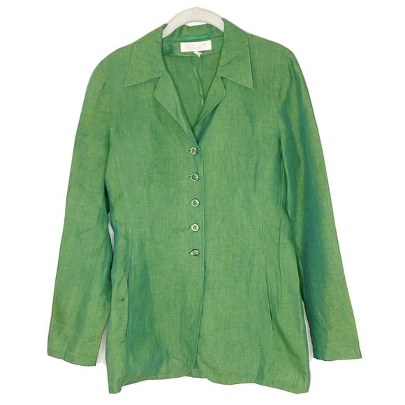 ESCADA Margaretha Ley 100% Linen Iridescent Blazer - Picture 1 of 7